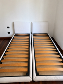Letto singolo imbottito BONALDO con lettino sotto