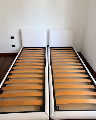 Letto singolo imbottito BONALDO con lettino sotto