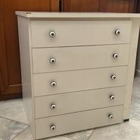 Cassettiera panna