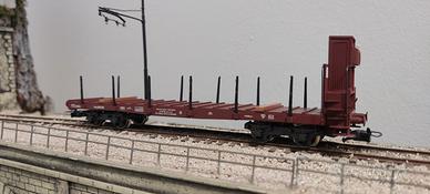Rivarossi 2108 FS Carro pianale trasporto rotaie