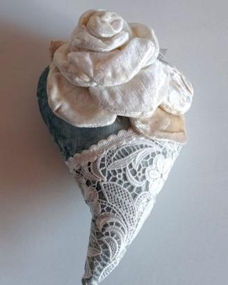 Cuore in stoffa decorazione