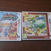 lotto 2 giochi Nintendo 3ds Yoshi’s e kirby