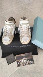 Philippe Model unisex bianco e cognac tg 40