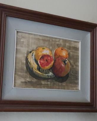 Quadro olio su tela natura morta
