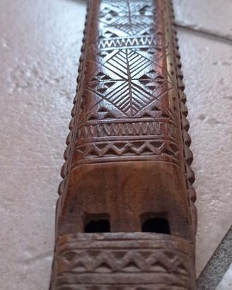 Flauto doppio in legno 