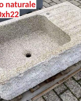 Lavello lavandino per cucina in pietra granito 90