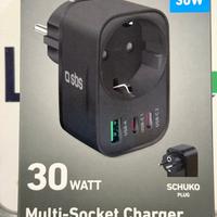MULTI-Socket Charger 30W Nuovo-Perfetto per Casa