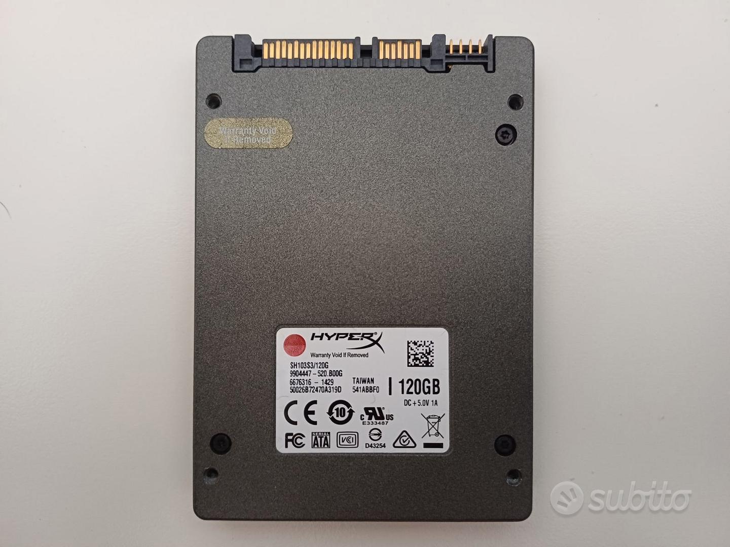 SSD Kingston HyperX 3K 120GB SATA III 2.5 SH103S3 - Informatica In vendita a Latina