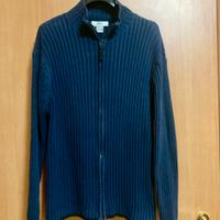 Cardigan da uomo con zip in cotone