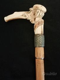 antico bastone da passeggio raro