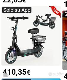 monopattino 500 w con sella