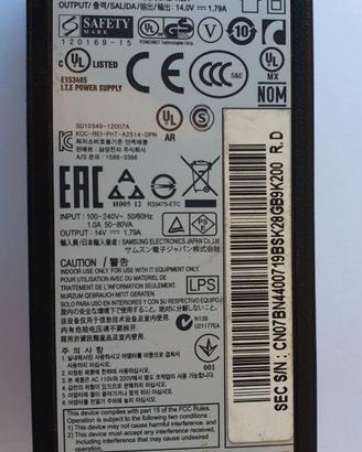 Alimentatore Caricabatterie Samsung 14V Originale 