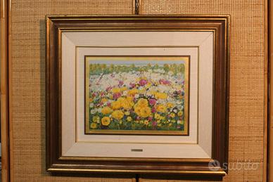 Serigrafia Michele Cascella su foglia d’oro 18 Kt