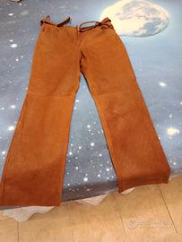 pantaloni donna vera pelle Mariella Burani tg. 44