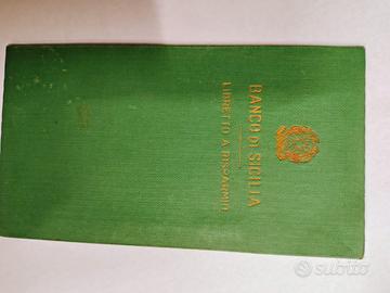 Libretto Risparmio Banco di Sicilia 1965