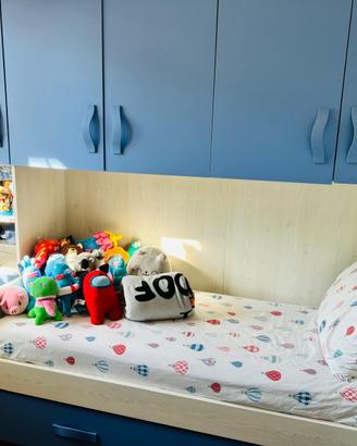 Cameretta bimbo letto e armadio a ponte