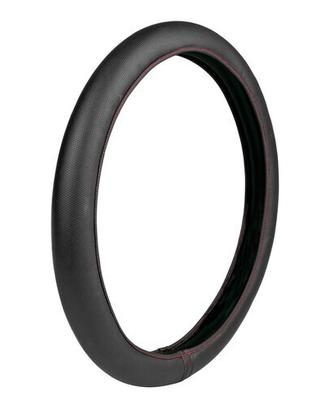 Coprivolante Elasticizzato Similpelle Nero Rosso