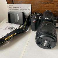 Macchina fotografica Nikon D3400 18-105 mm
