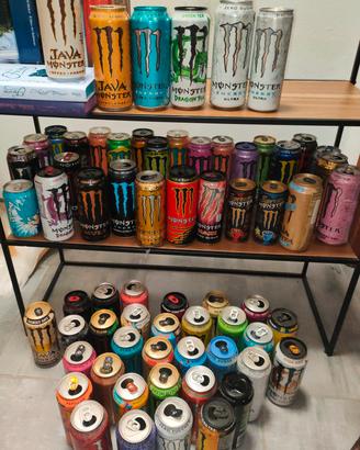 collezione lattine monsters Energy drink 