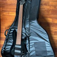 Basso  HB 6 corde fretless attivo con custodia
