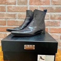 stivaletto uomo zip in pelle dolce & gabbana 41,5