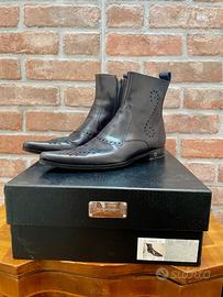 stivaletto uomo zip in pelle dolce & gabbana 41,5