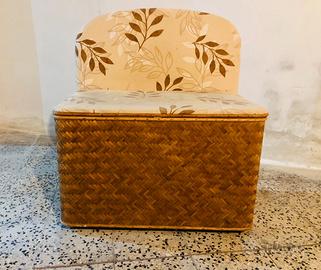 PANCA CONTENITORE BOHO - VINTAGE IN BAMBU'