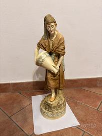 Statua Ceramica Royal Dux Con Logo Primi 900