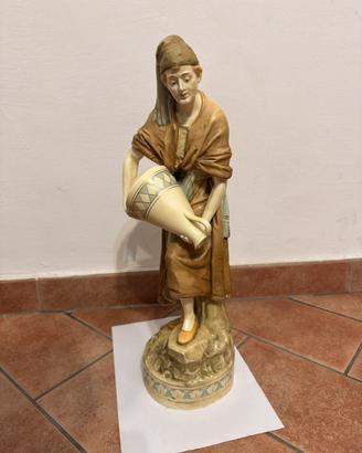 Statua Ceramica Royal Dux Con Logo Primi 900
