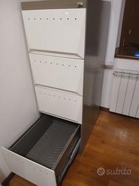 schedario vintage Olivetti Synthesis 4 cassetti