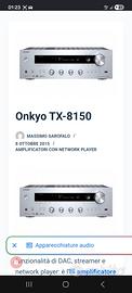 amplificatore  onkyo tx 8150