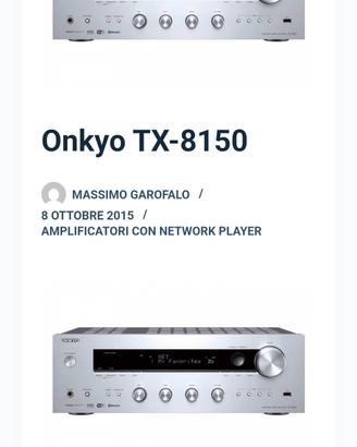 amplificatore  onkyo tx 8150