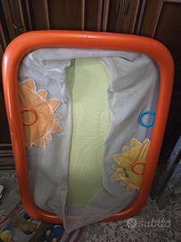 Box Neonati Brevi Arancione e Verde con Rete