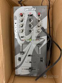 Mixer Gemini 2 canali professionale per dj