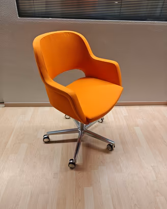Sedia design su ruote anni 70