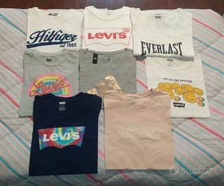 set 8 t-shirt ragazza taglia 14 anni Levis 