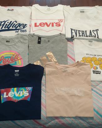 set 8 t-shirt ragazza taglia 14 anni Levis 