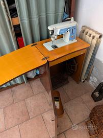 Macchina da cucire d'epoca SINGER 612 G + mobile