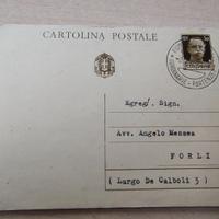 Cartolina Postale 1942 FIUME per FORLÌ - 30c Imper