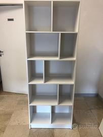 Libreria 10 ripiani bianco
