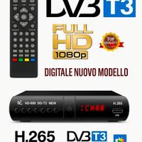 Digitale Terrestre  DVB-T3 Decoder TV SCART HDMI 