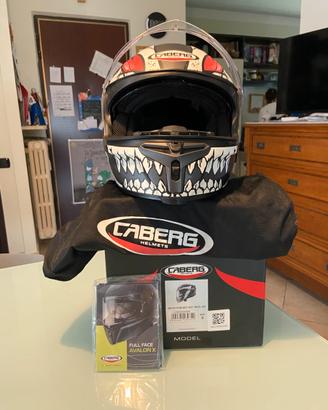 Casco Caberg Avalon X Punk Matt Grey White Red