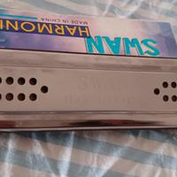 Harmonica Swan Strumenti Musicale Vintage Made Chi