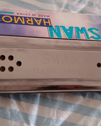Harmonica Swan Strumenti Musicale Vintage Made Chi