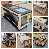 banco falegname tavolo da lavoro morsa fresa sega 