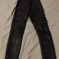 pantaloni moto in pelle
