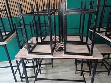 5 tavoli e 20 sgabelli 