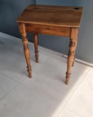 Scrittoio / Banco Antico in Legno Massello