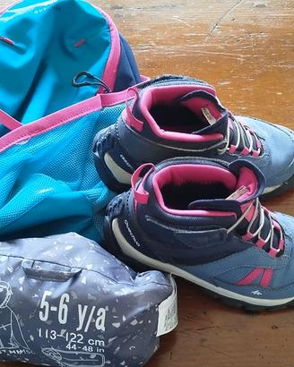 Kit montagna/trekking per bambina 6 anni