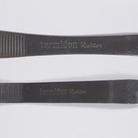 Abbassalingua pubblicitari in metallo, anni '60